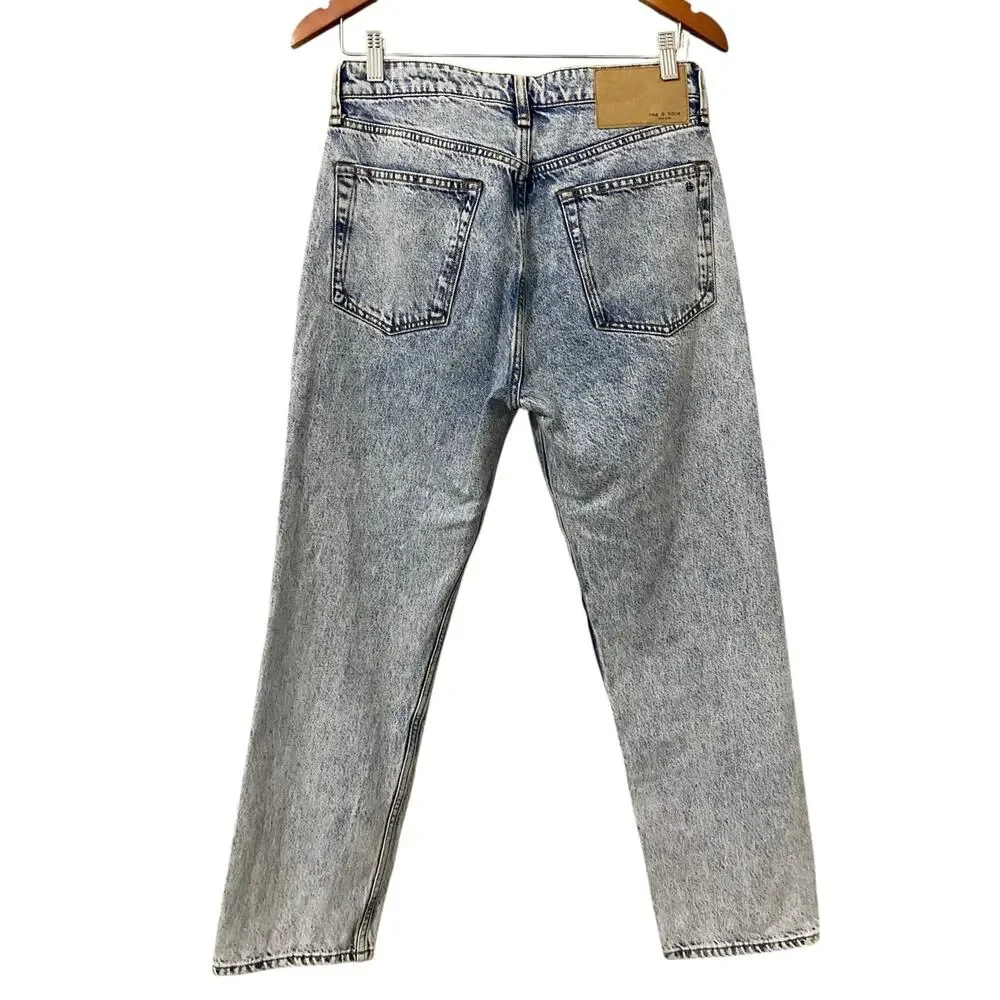 Rag & Bone Maya High Rise Ankle Slim Jeans US 28 Belmar Blue Rigid Denim